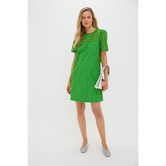TUCKERNUCK Green Cane Lace Janelle Dress Size S NWT Retail $248 Tuckernuck - Picture 7 of 8